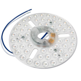 HAOLEDI Kit de rénovation pour ventilateur de plafond LED de 16,3 cm 22 W - Panneau de remplacement PCB 3 CCT 3 000 K 5 000 K 25