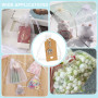 PH PandaHall 24 Sets Porte-clés Arbre de Vie Cadeaux de Fête Sacs Cadeaux en Organza Cadeau de Mariage Porte Clés Arbre Argenté 