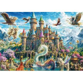 Schmidt Spiele 59791 Château de Conte de fées au Royaume de la Fantaisie, Puzzle 1000 pièces