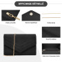 Miss Lulu Femme Pochette et Clutches - Sac à Main avec Bandoulière de Chaîne - Damen Crossbody Bag pour Cérémonie Mariage