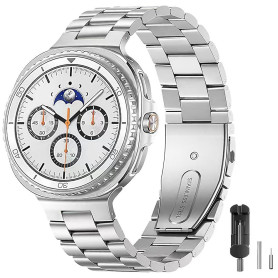 SUNDAREE Bracelet Compatible avec Samsung Galaxy Watch 8 Classic 46MM/8 44MM 40MM LTE(2025),No Gap Homme Femme Acier Inoxydable 