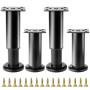 4 Pcs Pied de Meuble Reglable 8-12 cm, Pied Meuble Reglable, Pieds de Table de Nivellement pour Meubles, Pieds de Meubles Réglab