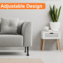 4 Pcs Pied de Meuble Reglable 8-12 cm, Pied Meuble Reglable, Pieds de Table de Nivellement pour Meubles, Pieds de Meubles Réglab