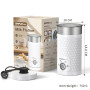 SIMPLETaste Mousseur à lait électrique 4 en 1, mousseur à lait automatique chaud et froid et chauffe-lait pour latte, cappuccino