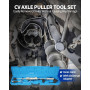 DPTOOL Extracteur de joint homocinétique intérieur marteau à glissière roue avant essieu moteur demi-arbre robuste 10 livres mar