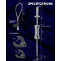 DPTOOL Extracteur de joint homocinétique intérieur marteau à glissière roue avant essieu moteur demi-arbre robuste 10 livres mar