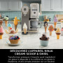 NINJA CREAMi Sorbetière Scoop and Swirl avec 2 pots, 13 modes pour réaliser crèmes glacées, glaces à l’italienne, gelatos, sorbe