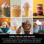 NINJA CREAMi Sorbetière Scoop and Swirl avec 2 pots, 13 modes pour réaliser crèmes glacées, glaces à l’italienne, gelatos, sorbe