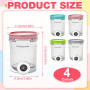 Pot pour Ninja Creamy Deluxe, HOVCEH 4 Pièces Récipient pour NC700 NC701EU, Accessoires pour500 ml Machine à Glace avec Couvercl