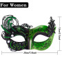 SIQUK 2 Pièces Vénitien Masque Femme Homme Masque de Mascarade Vénitien Masque Mascarade Bal Masqué pour Couple Les Yeux pour Ha
