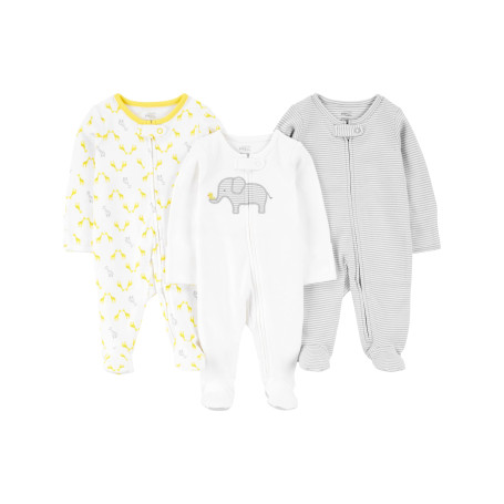 Simple Joys by Carter's 3-Pack Sleep and Play Dormeuses pour bébés et Tout-Petits Mixte bébé (Lot de 3)