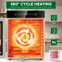 Kwasyo Déshydrateur Alimentaire 750W Inox avec 12 Plateaux, Déshydrateur Professionnel avec Minuterie Numérique, Contrôle Tempér