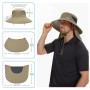 Bassdash Chapeau de Soleil Respirant UPF 50+ avec Couvre-Visage Amovible et Rabat de Cou Chapeau Unisexe à Large Bord résistant 