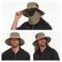 Bassdash Chapeau de Soleil Respirant UPF 50+ avec Couvre-Visage Amovible et Rabat de Cou Chapeau Unisexe à Large Bord résistant 