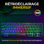 The G-Lab Combo Hydrogen WL – Pack Clavier Souris Gamer sans Fil – Clavier Gamer sans Fil 60% AZERTY FR RGB – Souris Gaming 7200