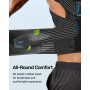 Rakiie Correcteur de posture pour femmes et hommes, soutien dorsal amélioré avec soutien renforcé, étirement des épaules avec ép