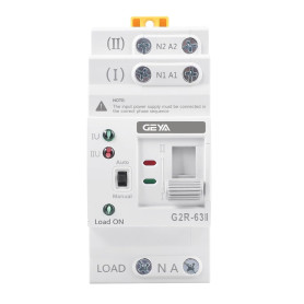 GEYA Miniature Commutateur de transfert automatique à double alimentation Le sélecteur électrique commute une alimentation inint