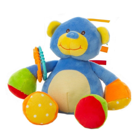 Ours Multicolore LLOPIS - Jouet d'Activité pour Enfants 26 cm