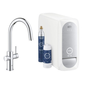 Mitigeur Évier GROHE Blue Home avec Filtration et Mousseur Extractible