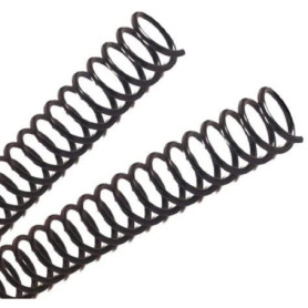 Lot de 100 spirales métalliques noires pour reliure 18 mm - DHP