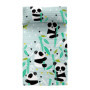 Couvre-lit HappyFriday Moshi Moshi Bleu Ours Panda 200 x 260 cm