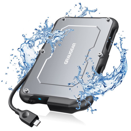Boîtier Externe GRAUGEAR pour SSD/HDD 2,5" USB-C 3.2 Gen 2