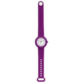Montre Hip Hop Hero.Dot Femme - Élégance Contemporaine en Silicone Violet
