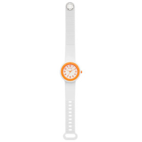Montre Hip Hop Hero.dot en Silicone Blanc - Élégance Contemporaine