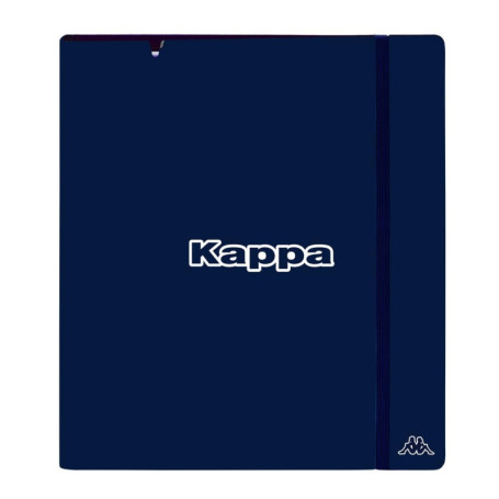 Classeur Safta Kappa Rain 4 Anneaux 35 mm - Recharge A4, 100 Feuilles, Bleu