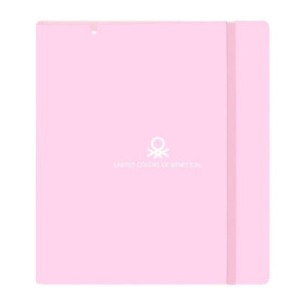 Classeur Safta Benetton Unique 4 Anneaux 35 mm - Recharge A4, Bleu