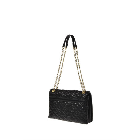 Sac à main Love Moschino Quilted en PU Noir
