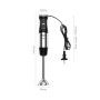 Ibergrif Mixeur Plongeant 1000W en Acier Inoxydable avec Réglage Continu de Vitesse et Bouton Turbo, Mixer Plongeur pour Soupes 