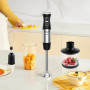 Ibergrif Mixeur Plongeant 1000W 4-en-1 en Acier Inoxydable avec Réglage Continu de Vitesse et Bouton Turbo, Mixer Plongeur Set a
