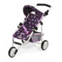 Poussette de Poupée Lola - Jogging Stars Violet - Bayer Chic 2000