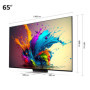 Téléviseur LG QNED MiniLED 4K 65'' avec Processeur α8 AI et Alexa