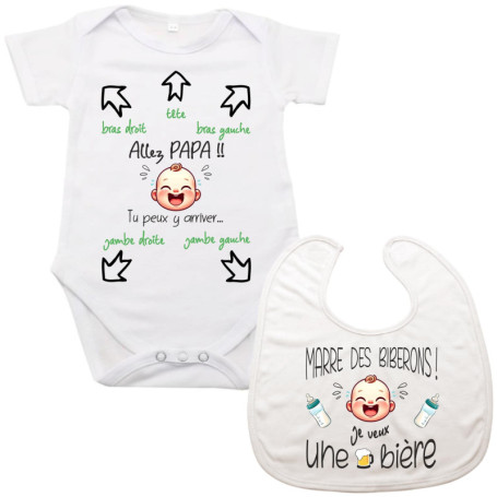 Bavoir Humoristique Maroma - Cadeau Original pour Futur Papa 22,27 €