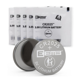 Pack de 5 Piles Bouton CR2025 3V Lithium EEMB 4,33 €