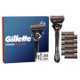 Gillette Rasoir Pour Hommes Proglide, 10 Recharges A 5 Lames, AUTHENTIQUES, Avec Bande Lubrifiante Avant Et Après Pour Un Rasage