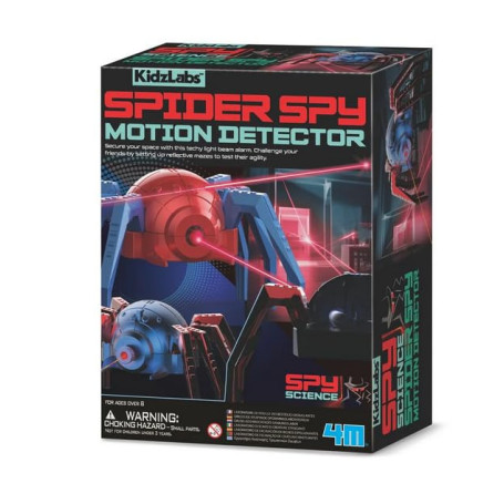 Kit Scientifique 4M KidzLabs Araignée Espion avec Détecteur de Mouvement