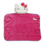 Coussin Couverture Hello Kitty Bébé 78 x 76 cm - Doudou Câlin Rose