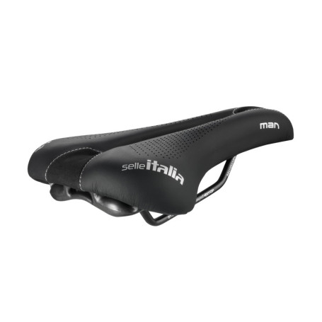 Selle Vélo Homme Selle Italia Man Gel Advan - Confort Ergonomique et Rembourrée en Gel