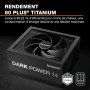 be quiet! Dark Power 14 1000W, ATX 3.1, Certification 80 Plus Titanium, Alimentation modulaire, Refroidissement Actif & Semi-Pas