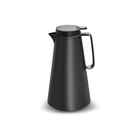 Thermos Isolé KARACA Lina 1L Noir - Anti-Fuite pour Boissons Chaudes et Froides