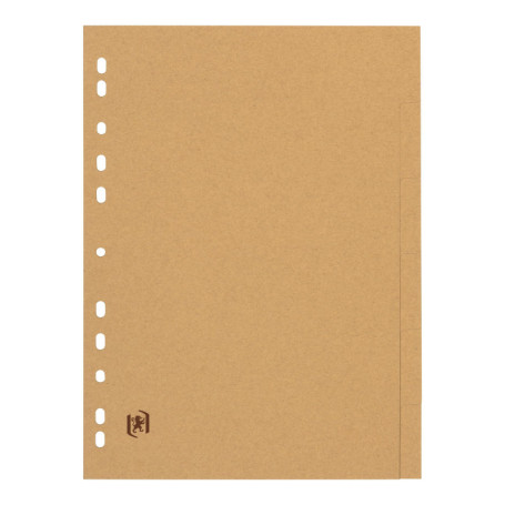 Intercalaires Touareg A4 en Carton Recyclé - 20 Lots Beige Naturel