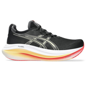 ASICS Gel-Nimbus 27 Sneakers Homme - Amorti Optimal, Noir Kaki, 42 EU