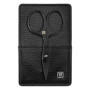 ZWILLING Kit de Manucure Premium en Cuir Noir - 3 Pièces pour Voyage