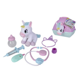 Mallette de Docteur Licorne en Peluche Simba - Kit de Soins Amusant