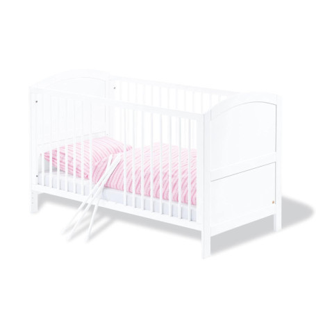 Lit d'enfant évolutif Laura en pin blanc - 140 x 70 cm