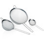 Lot de 3 passoires en acier inoxydable Kela - Diamètres 20, 14 et 8 cm