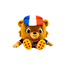 Peluche UEFA Euro 2024 avec Casquette France - 35 cm